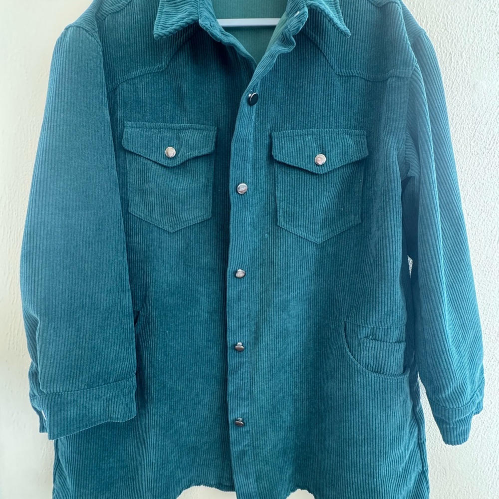 Teal Corduroy Jacket